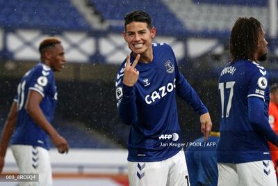 Rodríguez llegó al Everton para esta temporada y de inmediato causó impacto.