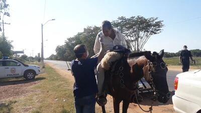 Los controles son estrictos en la zona de Puerto Antequera.