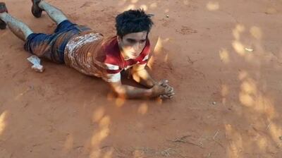 El joven fue entregado luego a la Policía.