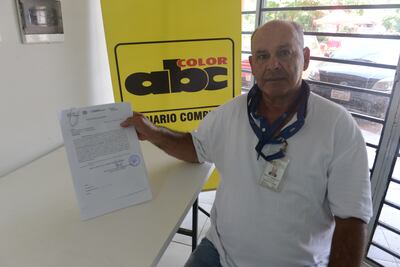 Juan Carlos Caballero Peña afirma que fue desvinculado de Senepa por supuesta persecución política.