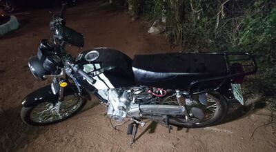 Motocicleta encontrada por la policía de San Antonio.