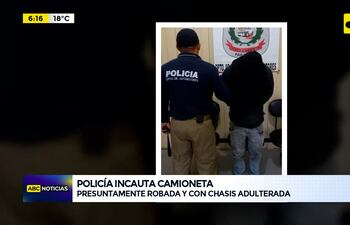 Video: Policía incautan camioneta