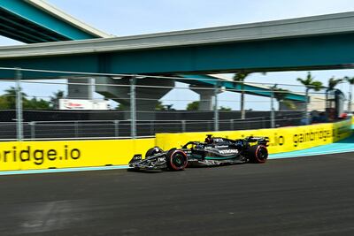 El piloto inglés de Mercedes, George Russell, fue el más veloz en los primeros entrenamientos del GP de Miami de la Fórmula 1.