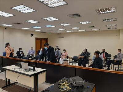 La reunión fue en el Poder Judicial de San Pedro.