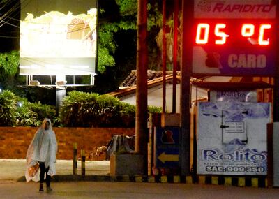 Ayer, la capital amaneció con 5 °C, mientras que para hoy la mínima anunciada es de 4 °C.