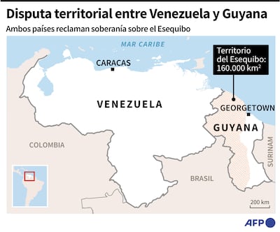 DISPUTA TERRITORIAL ENTRE VENEZUELA Y GUYANA