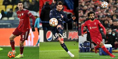 Robert Lewandowski, Lionel Messi y Mohamed Salah, los candidatos al The Best.