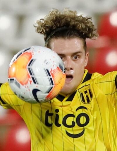 Bautista Merlini (25 años), el extremo argentino con futuro incierto en el plantel de Guaraní.