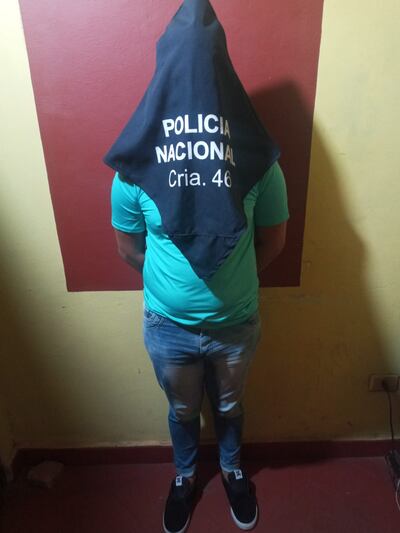 Jorge Adalberto Fernández Yani, detenido.