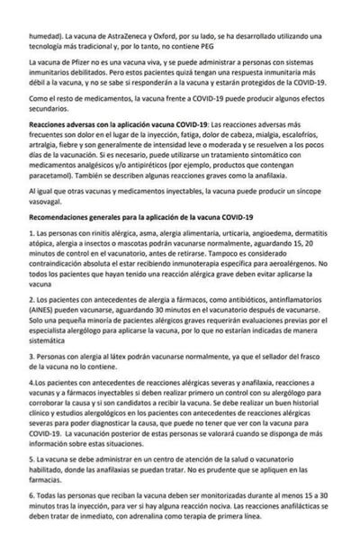 Comunicado de la Asociación Paraguaya de Alergia, Asma e Inmunología.