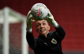Fernando Muslera, arquero de la selección de Uruguay