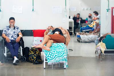 Hospital Pronto Socorro de Brasilia, capital de Brasil, que vive el peor momento de la pandemia.