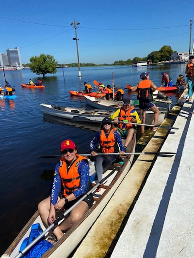 Una gran jornada náutica se vivió el fin de semana en la bahía.