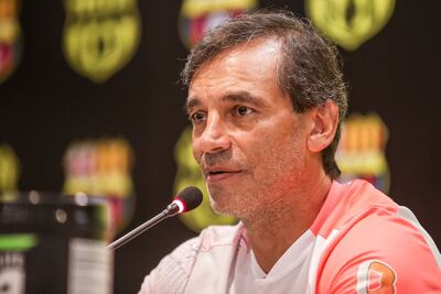 El entrenador Fabián Bustos, técnico de Barcelona de Guayaquil.