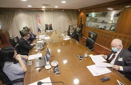 Sesión ordinaria de la Corte Suprema de Justicia realizada ayer.