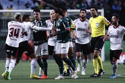 Palmeiras y Flamengo empataron a un gol en Brasil