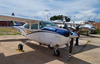 Avioneta que presumiblemente pertenece al grupo criminal investigado