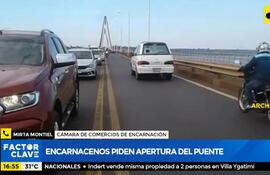 Encarnacenos piden apertura del puente para reactivar economía