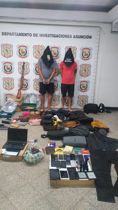 Se detuvo a Edgar Ramón Alvarenga Rotela y Osmar Luis Vera Giménez.