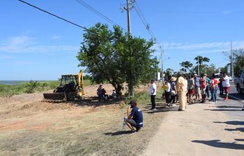 Secado de humedales en ruta San Bernardino - Luque.