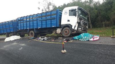 Una persona falleció tras la colisión frontal en Juan Manuel Frutos.