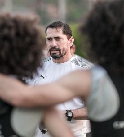 Gustavo Eliseo Morínigo Vázquez (43 años), técnico gumarelo.