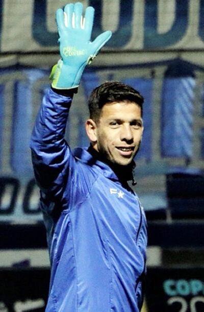 Juan Espínola, arquero paraguayo de Godoy Cruz.