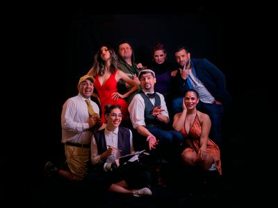 El elenco que subirá a escena con la obra "Buscando fama".