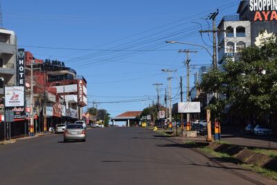 El circuito comercial de Encarnación está muerto debido a la ausencia de turistas.