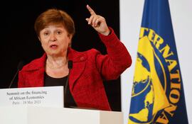 La directora del FMI, Kristalina Georgieva. (AFP)