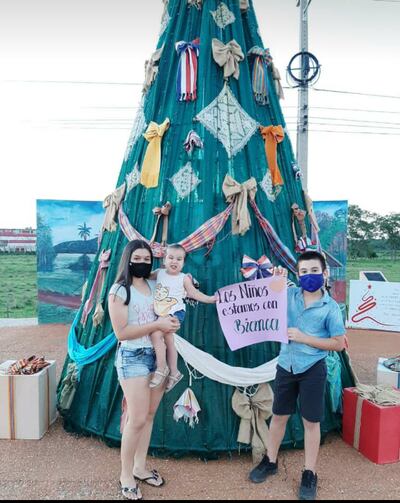 Los pobladores de Carapeguá expresaron su apoyo a la pequeña Bianca.