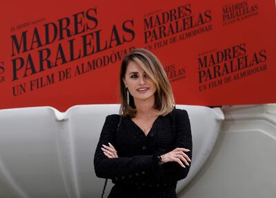 La actriz Penélope Cruz durante la presentación de 'Madres paralelas' en el Hotel Ritz de Madrid en octubre de 2021.