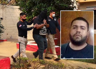 Derlis Jonathan Ruíz Diaz, alias Kung Fu Panda, está detenido en el departamento de Control de Automotores.