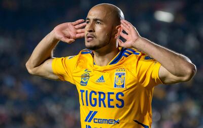 Carlos González  anotó para Tigres por tercera fecha consecutiva  y el paraguayo lo festejó a su estilo, a lo "Topo Gigio".