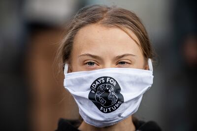 Greta Thunberg.