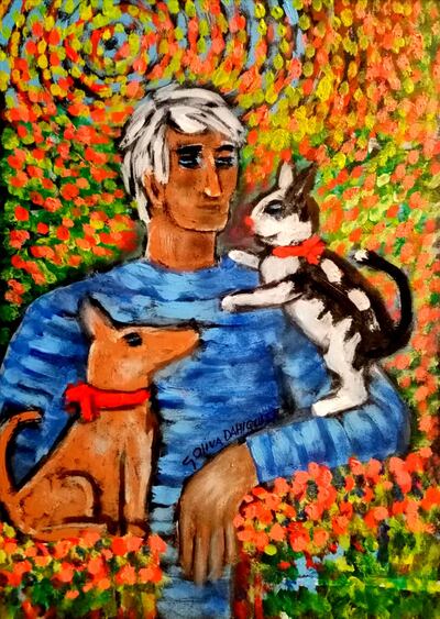 Una de las obras que conforman la exposición de Gustavo Oliva Dahlquist.