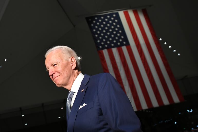 Joe Biden durante un acto político el pasado 10 de marzo.