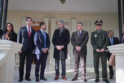 Mario Abdo Benítez se reunió con el ministro del Interior de Colombia, Daniel Palacios, y al director de la Policía de ese país, Gral. Jorge Luis Vargas.