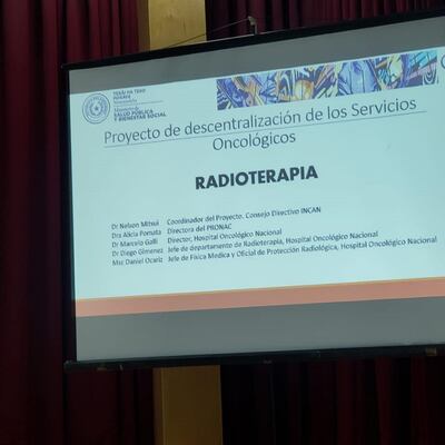 Presentación del proyecto de decentralización de servicios oncológicos