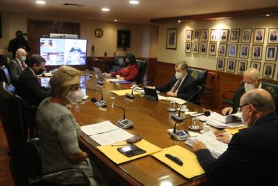 Sesión plenaria de la Corte Suprema en la que se rechazó una reconsideración de una abogada dirigida contra la designación irregular de una jueza de Concepción.