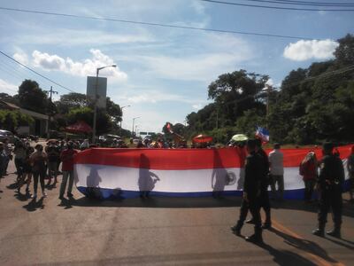 El cierre se hace en el cruce a San Juan del Paraná.