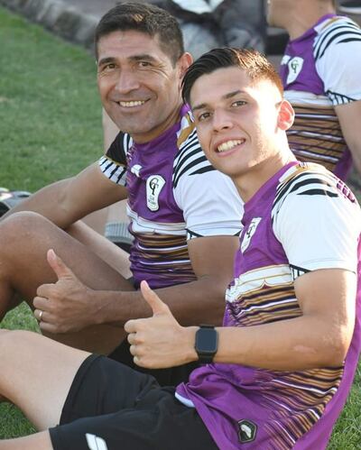 Experiencia y juventud. Luis Alberto Cabral Vázquez (39) con Thiago Vidal Obregón (20).