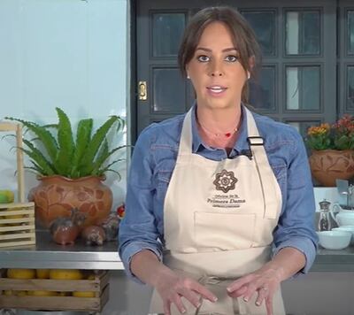 La primera dama Silvana Abdo durante el primer episodio del programa "Aikuaa".