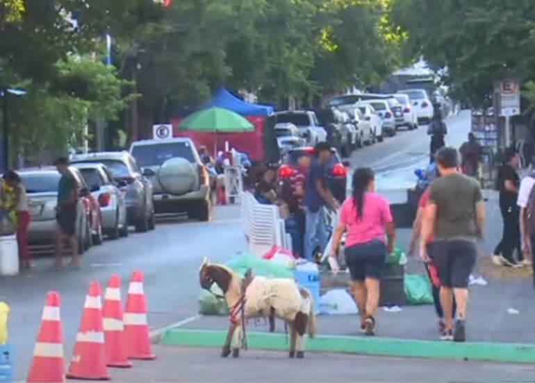 La concurrencia en Caacupé aún no es masiva.