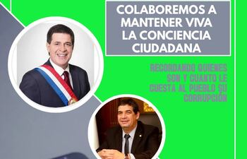 Invitación al CorrupTour Py, organizad por Somos Anticorrupción Paraguay y la Coordinadora de Abogados del Paraguay.