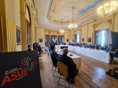 La reunión se desarrolló en el Palacio de López