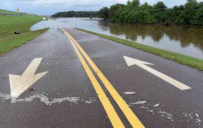 Peces muertos ensucian una carretera de acceso al río Pearl en Jackson, Misisipi, Estados Unidos, este miércoles. Inundaciones desde el río Pearl han inundado áreas de Jackson y dañado la principal instalación de tratamiento de agua de la ciudad. Según los comunicados, al menos 180.000 residentes están sin agua para limpiar, cocinar, beber y para los inodoros.