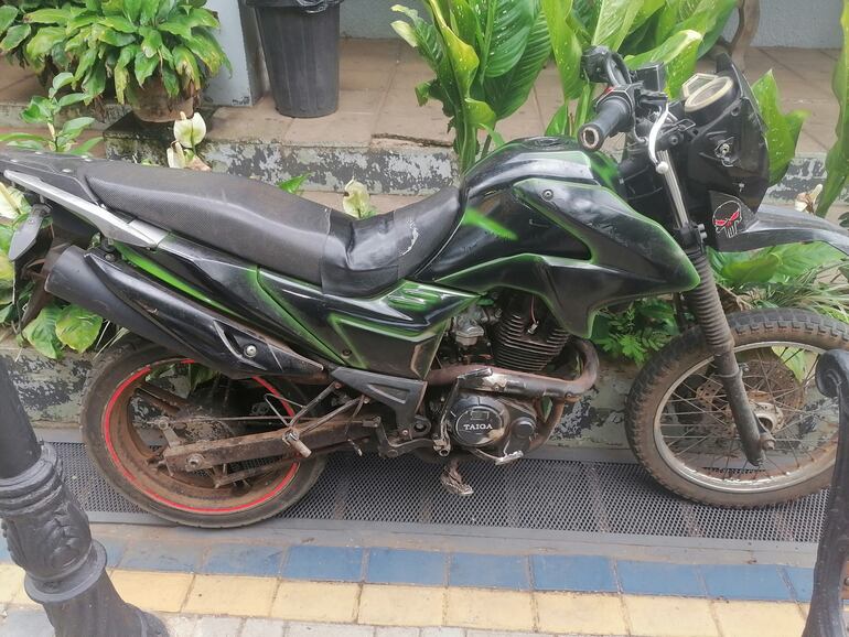 La motocicleta incautada tenía chapa de otro biciclo