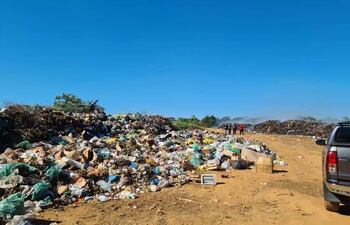 Situación actual del vertedero de residuos domiciliarios e industriales de Caazapá.