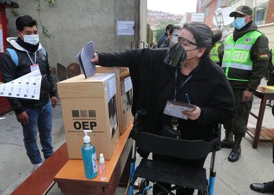 Votación en La Paz (Bolivia), en las regionales, el domingo pasado.